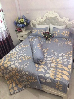 Set vỏ chăn ga trần bông