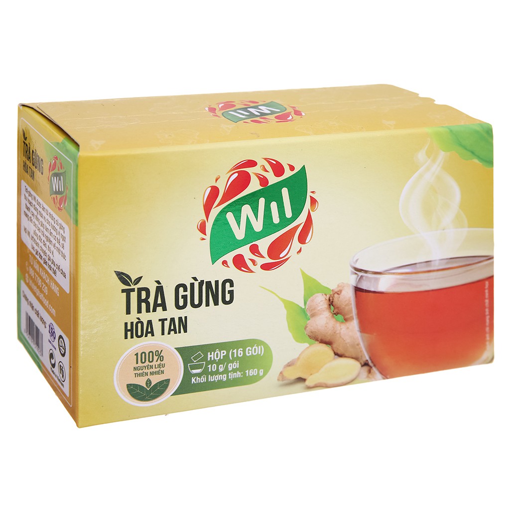 Trà Hòa Tan Tiến Thành 9 Vị 240g (24 gói x10g) Đào, Dâu, Cam, Bí Đao, Chanh, Me, Dứa Sữa, Khoai Môn, Ổi Hồng