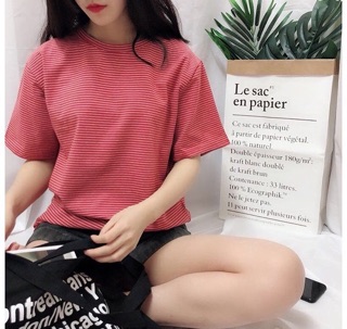 [HOT HIT ÁO PHÔNG KẺ] Áo form Hàn Quốc, có clip và ảnh thật