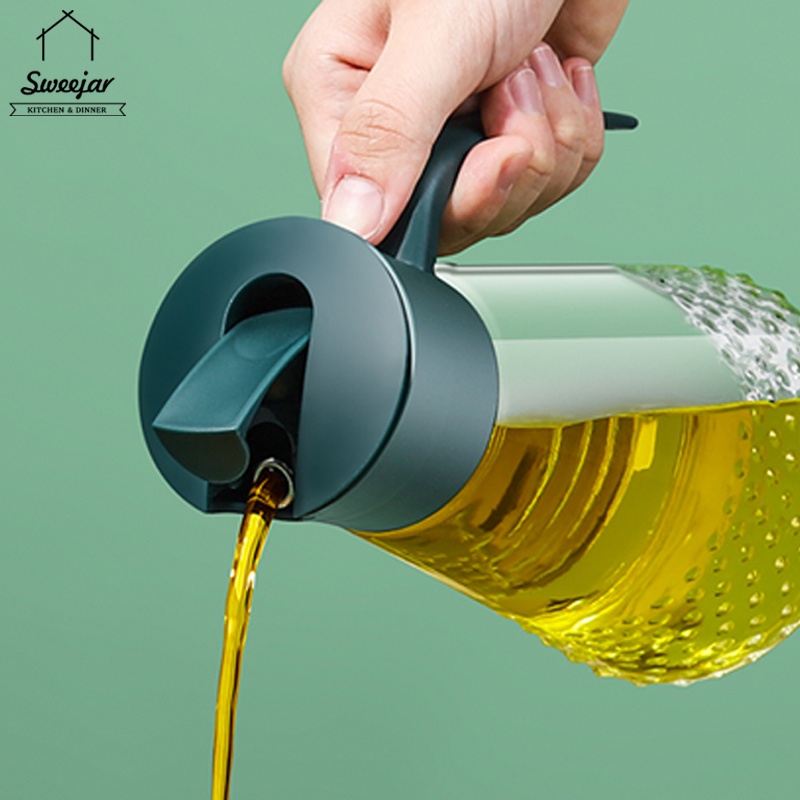 Bình đựng dầu SWEEJAR bằng thủy tinh 630ml có nắp lật tự động chống rò rỉ sức chứa lớn