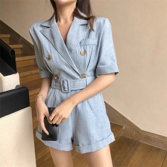 Jumpsuit denim ngắn koreastyle