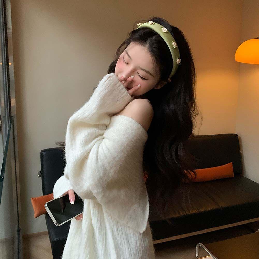 Cài Tóc Xốp Hình Hoa Hồng Màu Kẹo Ngọt Phong Cách Hàn Quốc Dễ Thương