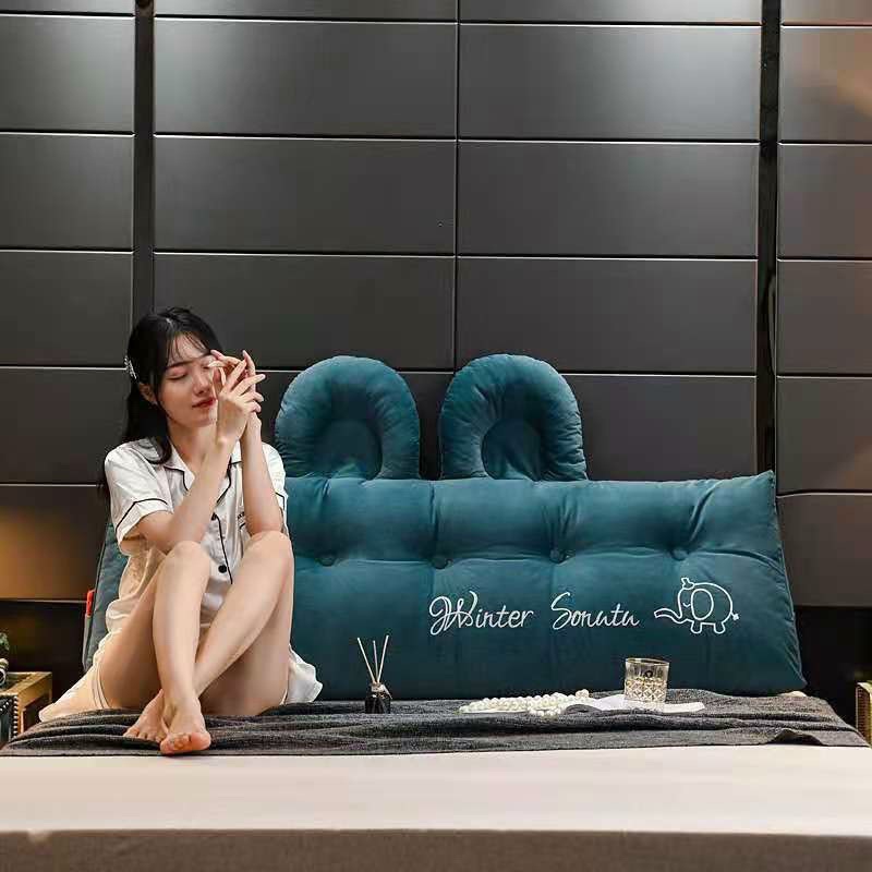 TỰA ĐẦU GIƯỜNG nỉ nhung Tai Thỏ_Hàng nhập khẩu nguyên chiếc_Size 1m8_1m5