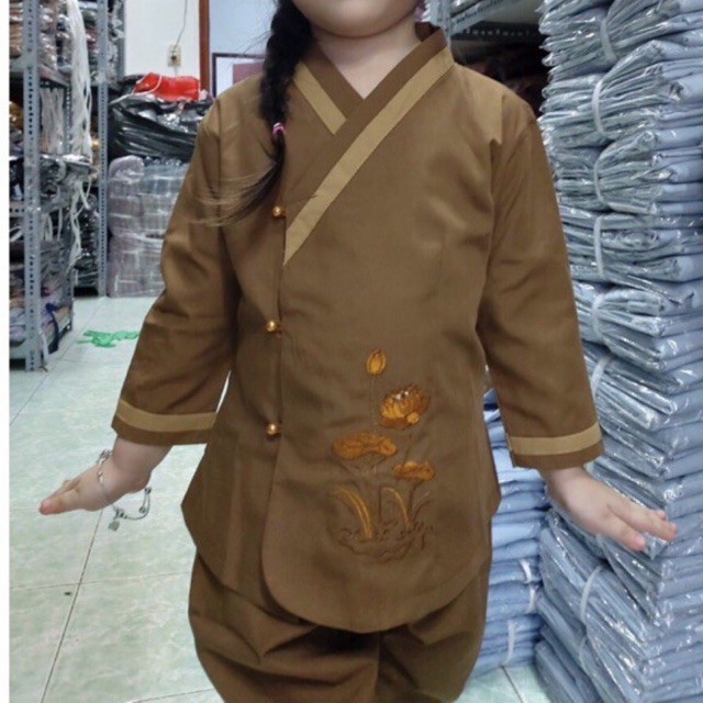 Combo Mẹ+Bé Đồ lam đi chùa
