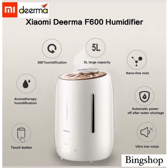 Máy phun sương tạo ẩm không khí Xiaomi Deerma F600 - Hàng Chính Hãng