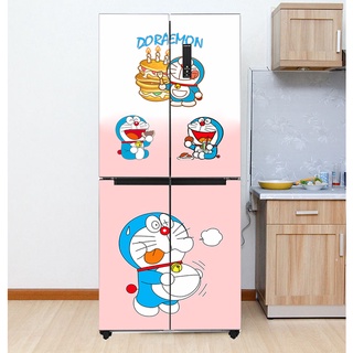Decal dán tủ lạnh chất liệu cao cấp - Doraemon