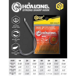 Lưỡi Câu GUF Hỏa Long ( Cá Chép )
