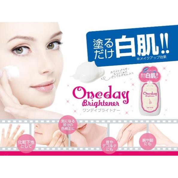Lotion trắng da One day cho mặt và toàn thânCHÍNH HÃNG Dưỡng da trắng hồng và sáng dài lâu
