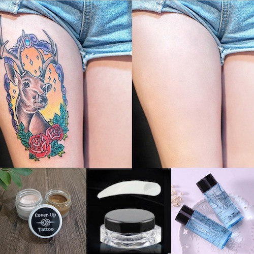 Kem che hình xăm tạm thời Tattoo kem che xăm che sẹo chính hãng chống nước hiệu quả lên tới 24h