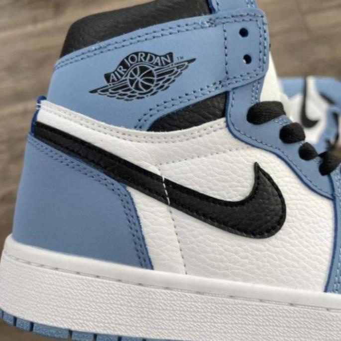 Giày Sneaker Air Jordan Cao Cổ, Giày JD1 xanh da trời baby cao cổ mới màu xanh university | BigBuy360 - bigbuy360.vn