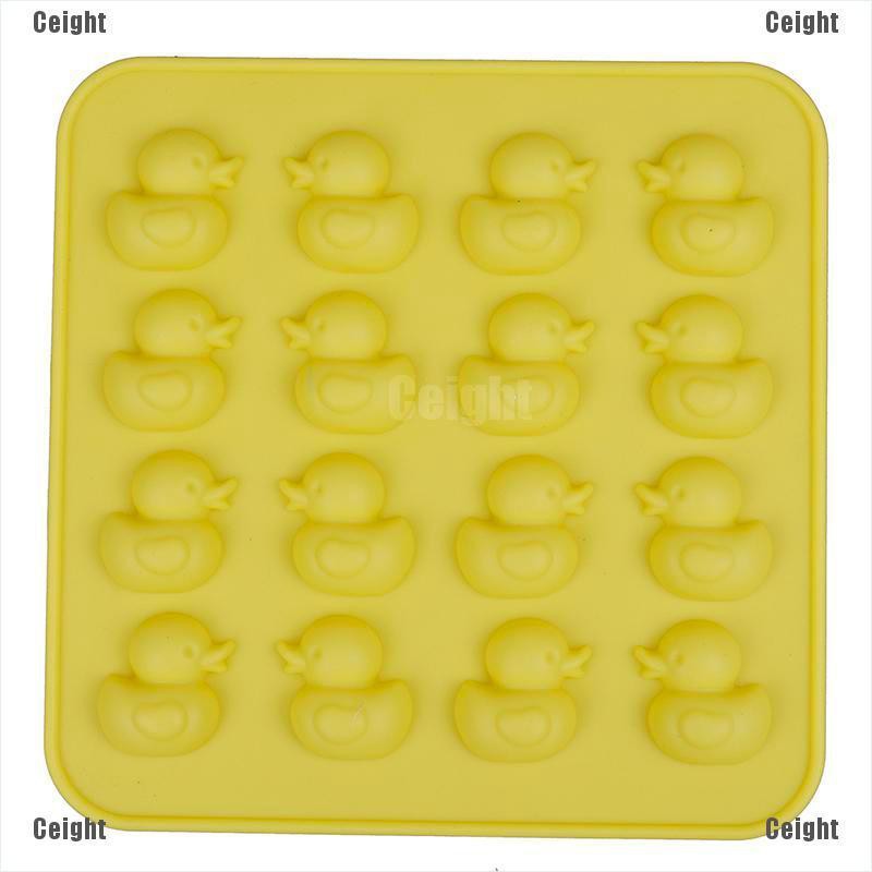 Khuôn silicon làm bánh/ kẹo/ socola hình con vịt dễ thương tiện dụng