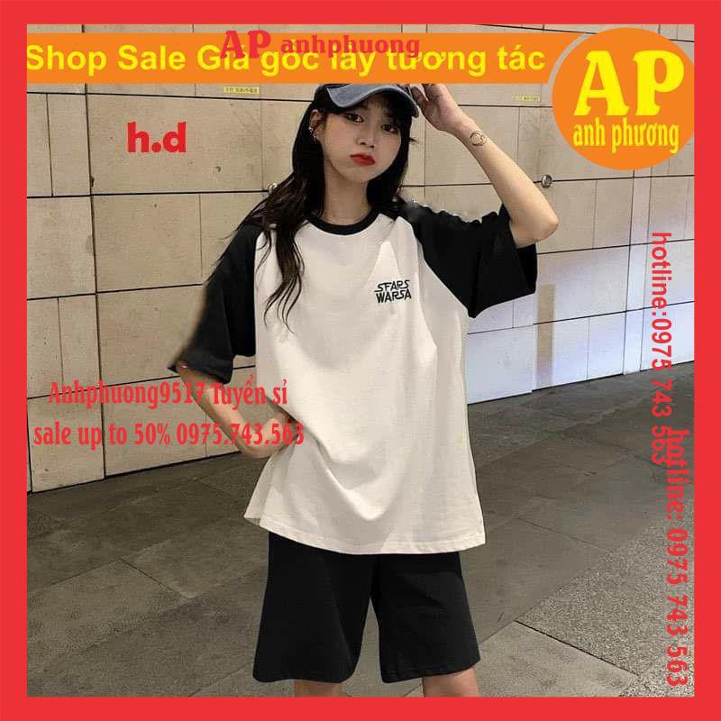 (Hàng Sẵn) Sét Bộ áo zaplang Warsa+ quần đùi unisexChất cotton mịnPhong cách thể thaoĐồ ngủ mặc nhà mùa hè