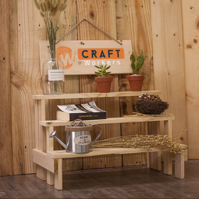 [ RẺ ĐẸP CHẤT LƯỢNG ] - Kệ để đồ CRAFT trang trí - Decor trồng cây