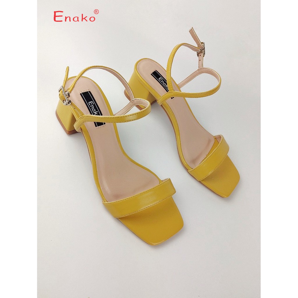 Giày sandal quai mảnh gót 5cm êm ái Enako TP13518