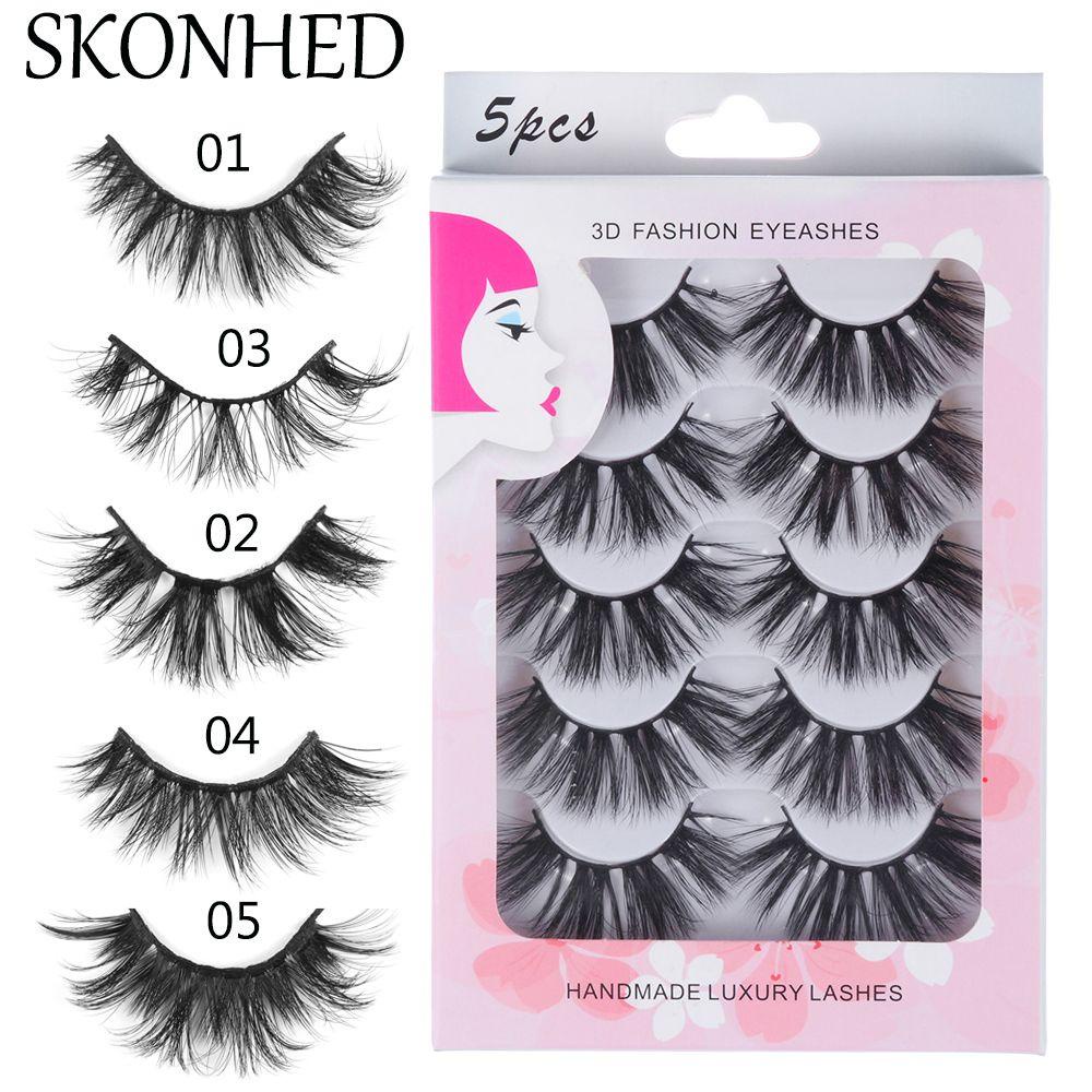 Set 5 Cặp Lông Mi Giả 3D Handmade MIH SKONHED