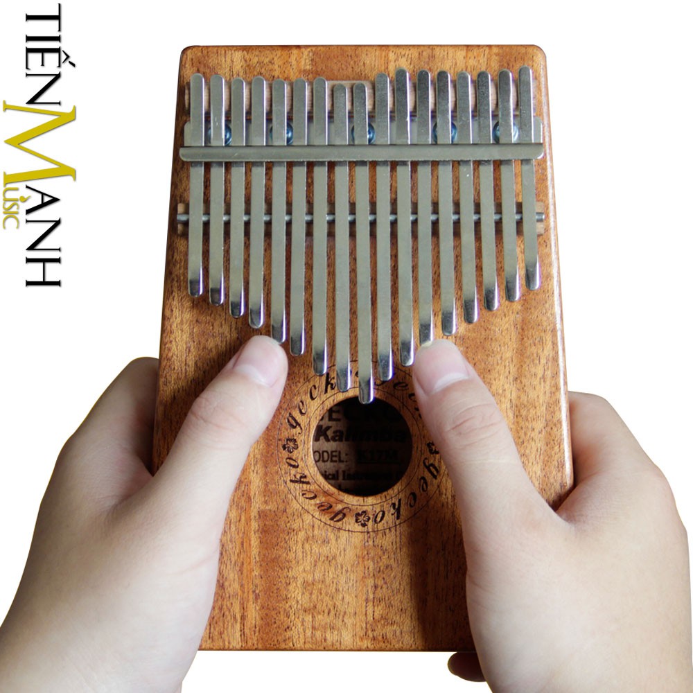 Combo Đàn Kalimba Gecko K17M 17 Phím Gỗ Mahogany và Hộp đựng (Cam kết 100% Chính hãng nhập khẩu bởi Tiến Mạnh Music)