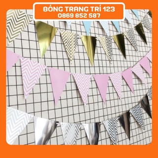 Dây Cờ Tam Giác Ánh Kim