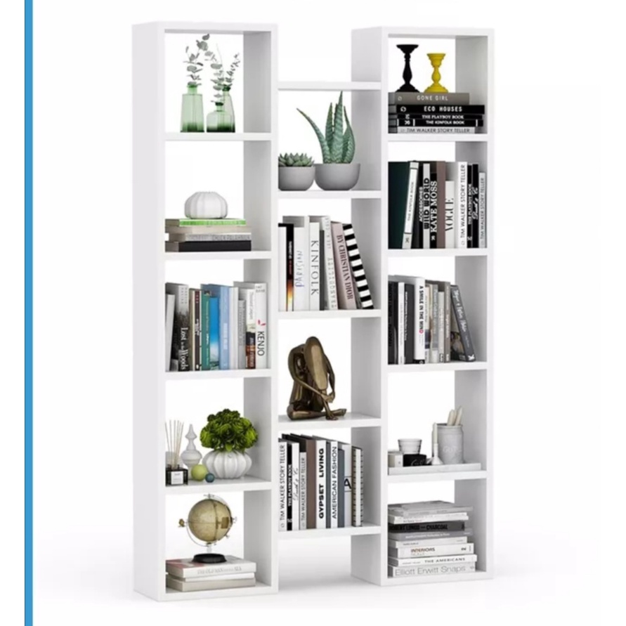 Kệ sách để sàn nhiều ngăn chữ U, chữ H. Kệ gỗ nội thất. gỗ MDF cao cấp, sang trọng. Lắp ráp dễ dàng
