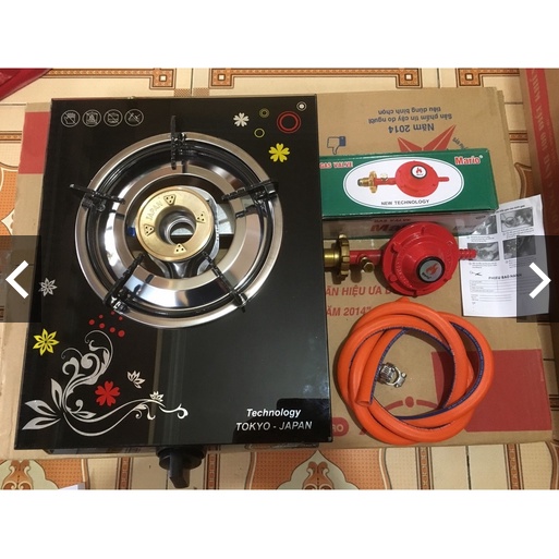 Bếp ga đơn kính cường lực Dynamic / Musaki 🎁 TẶNG KÈM VAN DÂY CAO CẤP