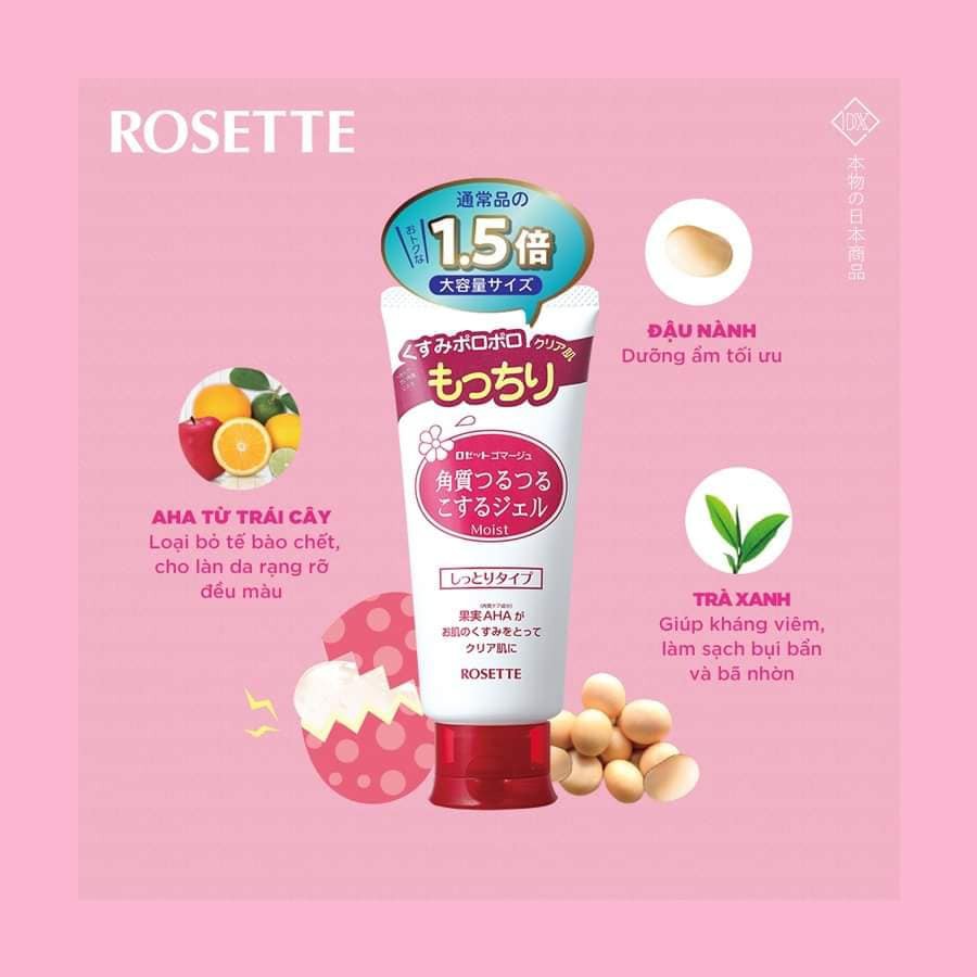 Tẩy tế bào chết Rosette 120g Nhật Bản