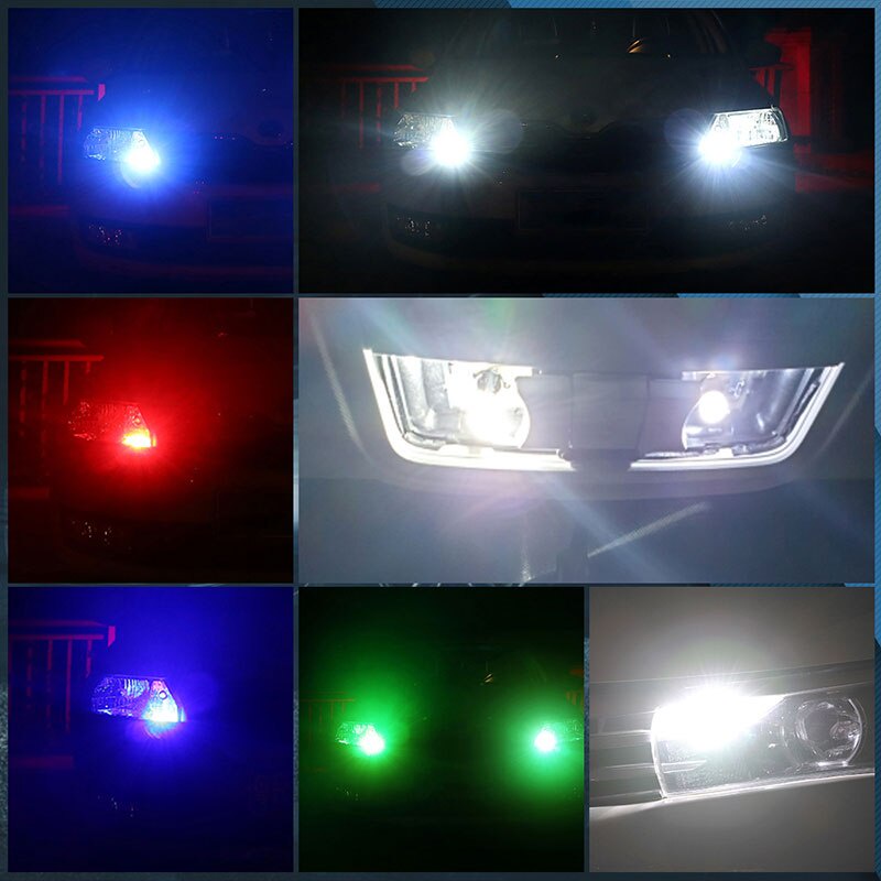 Set 10 bóng đèn LED KEVANLY W5W T10 3030 8SMD 6000K 168 194 dành cho ô tô