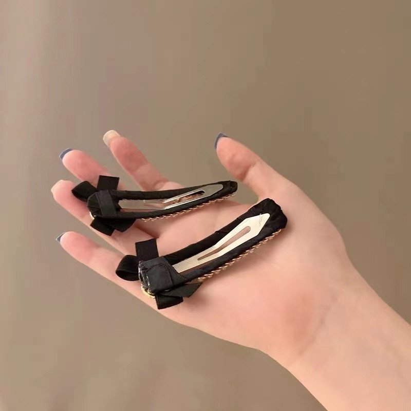 2023 Kẹp Tóc Nơ Bên Hông Đính Ngọc Trai Cao Cấp Phong Cách Hàn Quốc Dành Cho Bạn Nữ