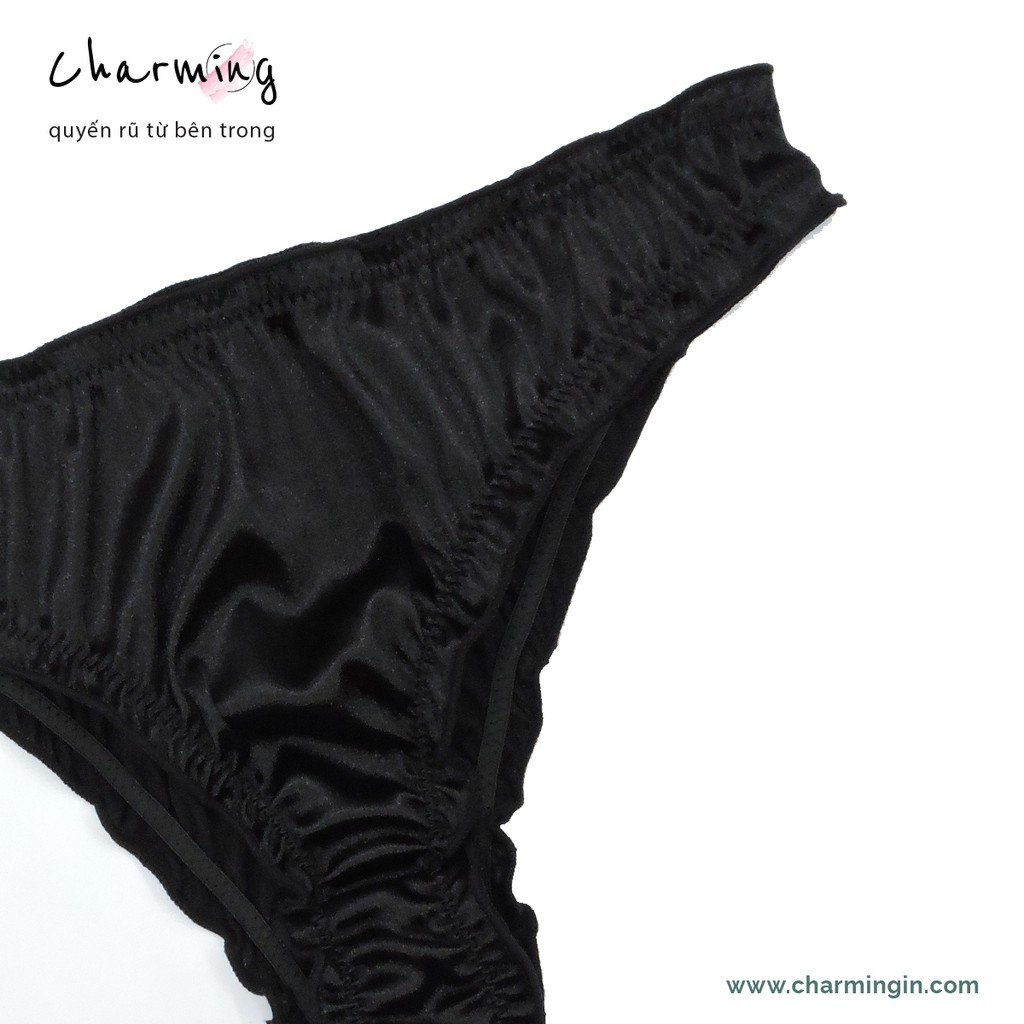 Quần lót T-back  satin cao cấp siêu mềm mịn siêu co giãn size Âu Mỹ - QLTB0027