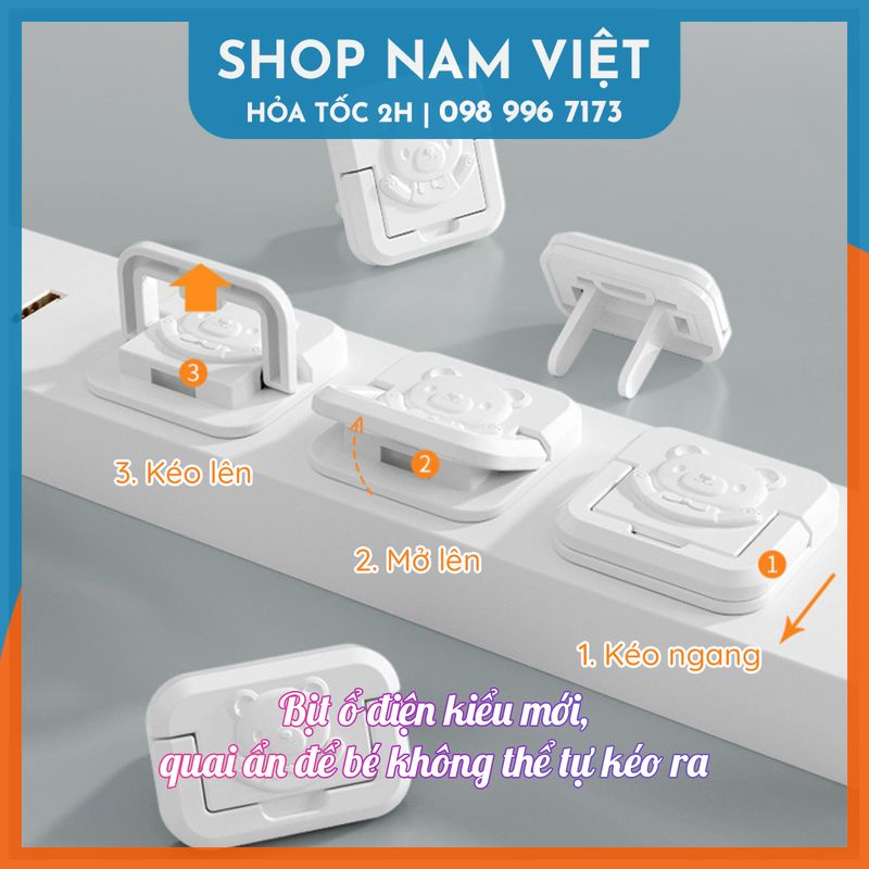 Bịt Ổ Điện Chống Giật, Miếng Chặn Ổ Điện Chống Cháy Bảo Vệ An Toàn Cho Bé