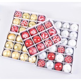 Set quả châu trang trí noel 6cm MẪU E1