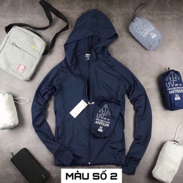Áo chống nắng Nam thông hơi, thoáng mát, cao cấp túi cuộn VNXK