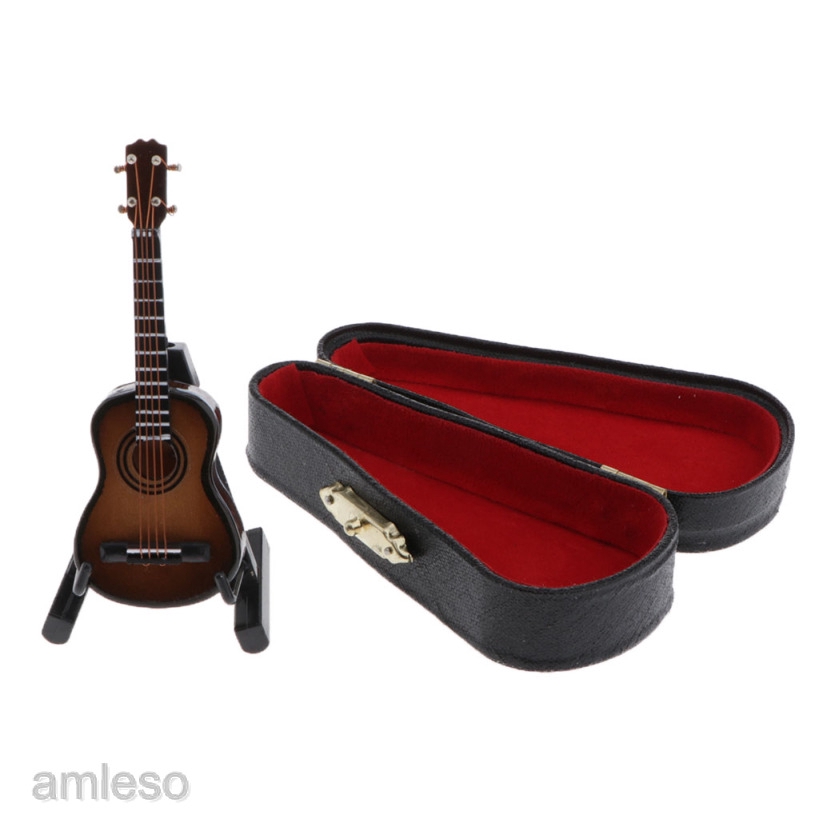 [AMLESO] 1:12 Scale Electric Guitar Model Toy Musical Instrument Music Room Ornaments