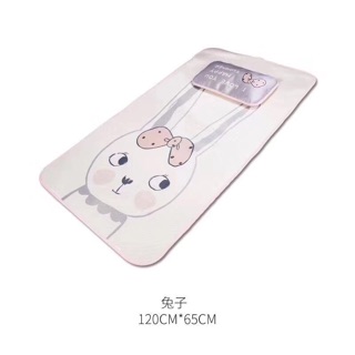 Chiếu lụa điều hoà kèm gối cho bé