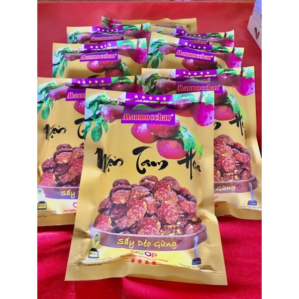 Mận Tam Hoa Mộc Châu Sấy Dẻo Nguyên Hạt Vị Gừng Cay Gói 200g