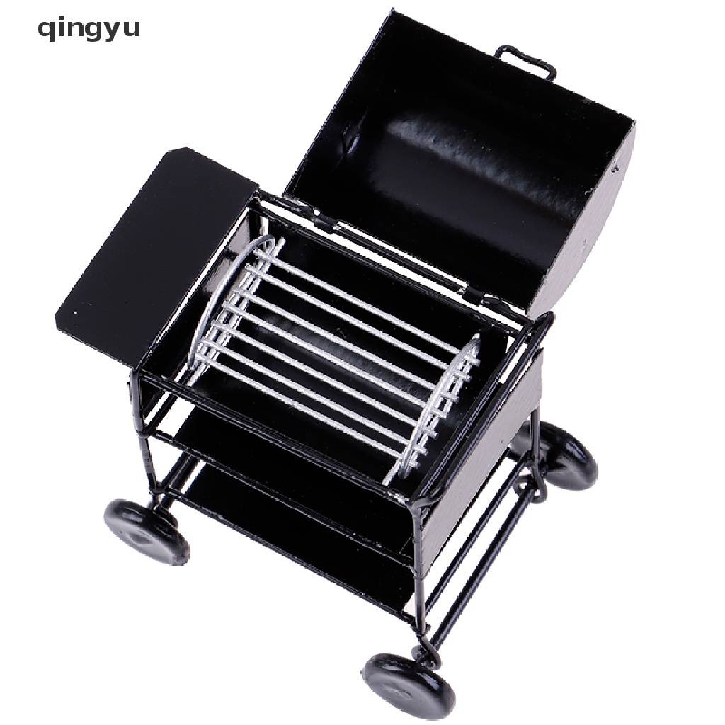 Mô Hình Đồ Nướng BBQ Mini Màu Đen 7cm Tỉ Lệ 1 / 12 Trang Trí Nhà Búp Bê