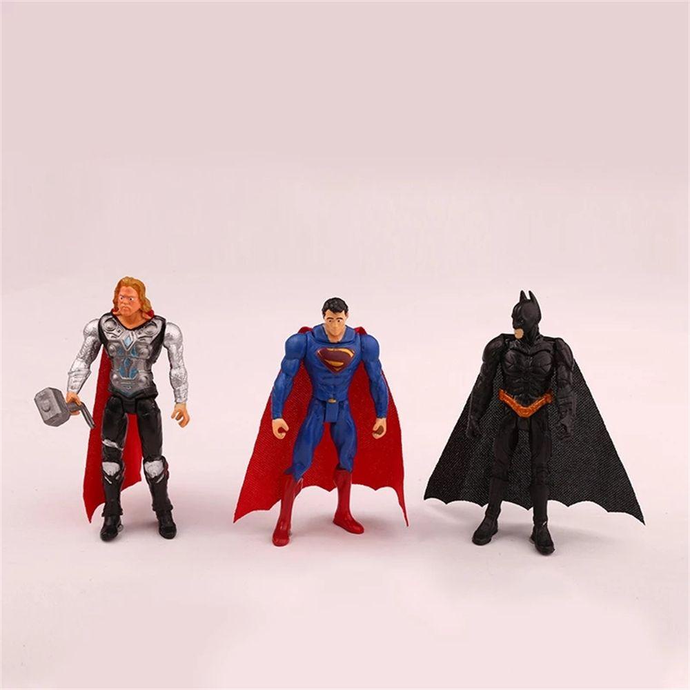 Bộ 6 Mô Hình Nhân Vật Siêu Anh Hùng Marvel Avengers 9CM Trang Trí Bánh Kem