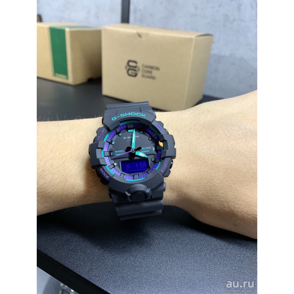 Đồng hồ nam Casio G-Shock GA-800BL-1ADR - kính chống đạn , chống nước ,  độ sâu 200m bảo hành 12 tháng