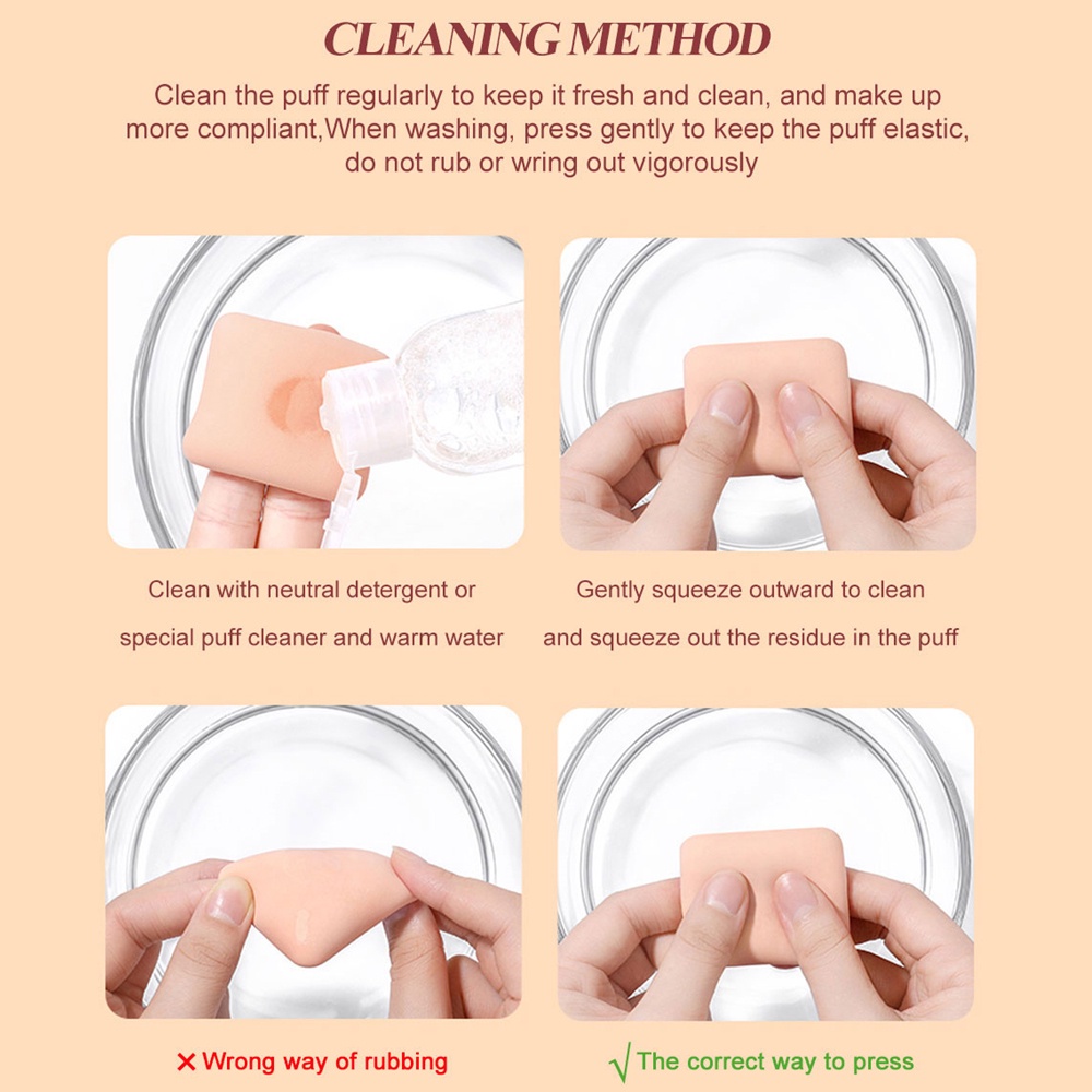 1 Mút Trang Điểm Mềm Mại Sử Dụng Kép Ướt Và Khô Chất Lượng Cao