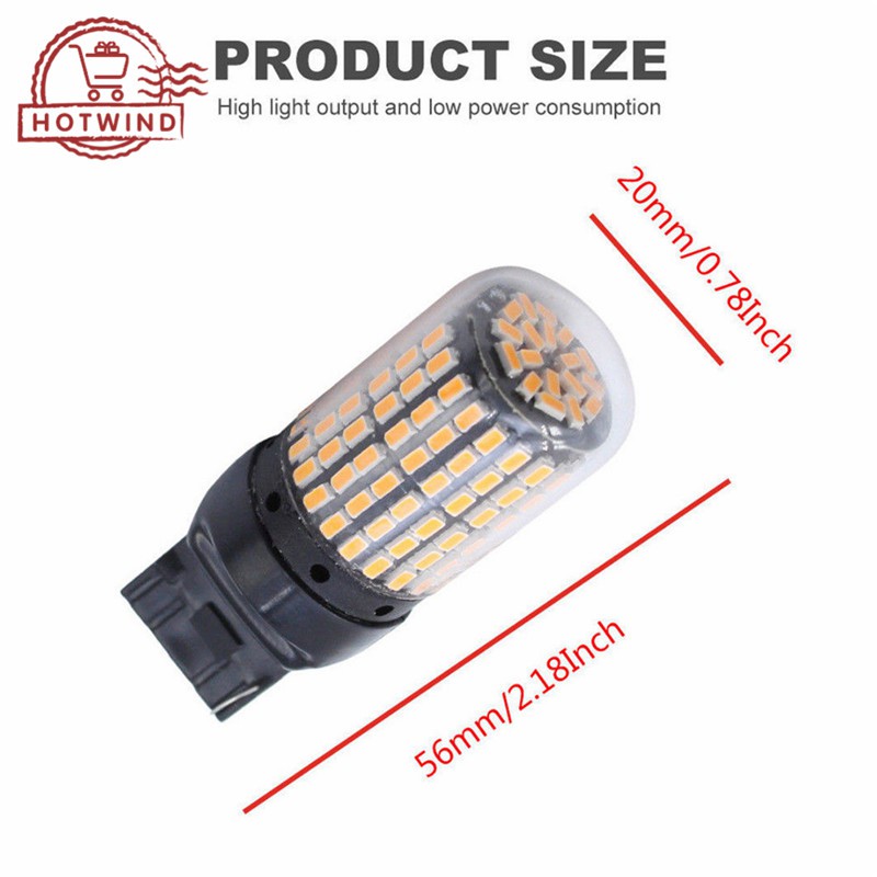 Đèn LED tín hiệu chống sương mù HW T20 3014 144smd cho xe hơi
