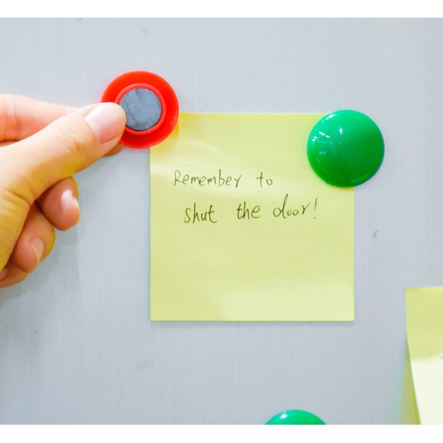 Combo 10 Viên Nam Châm Tròn Dán Tủ Lạnh, Hít Tủ Lạnh Nhiều Màu Mini Dễ Thương ,Lưu Những Ghi Chú Qua Giấy note