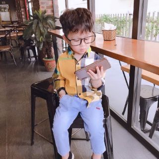Sét sơ mi bbr bé trai