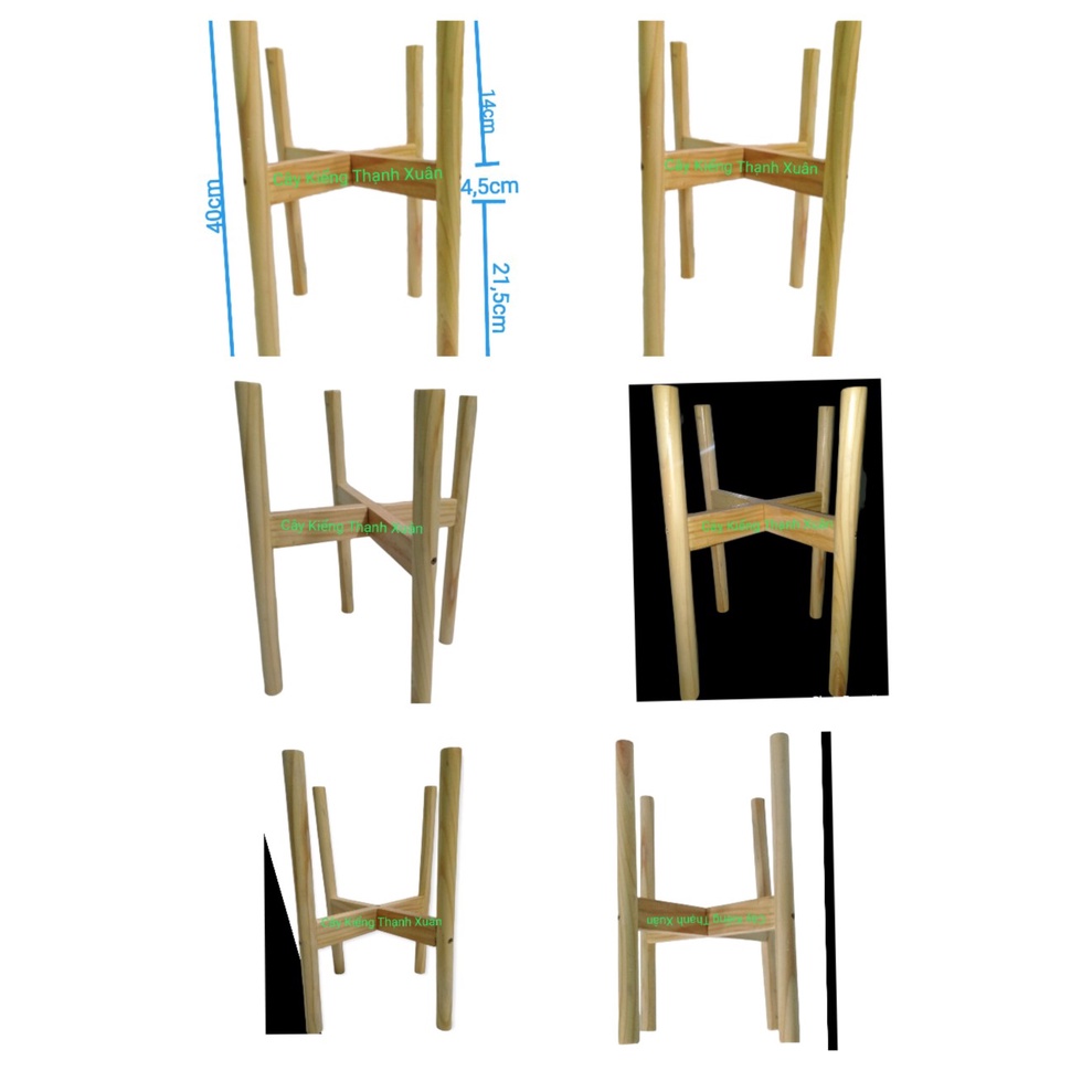 Kệ Đôn Gỗ Để Chậu Cây-Giá Đỡ Chậu Hoa Kích Thước Lọt Lòng 26cm