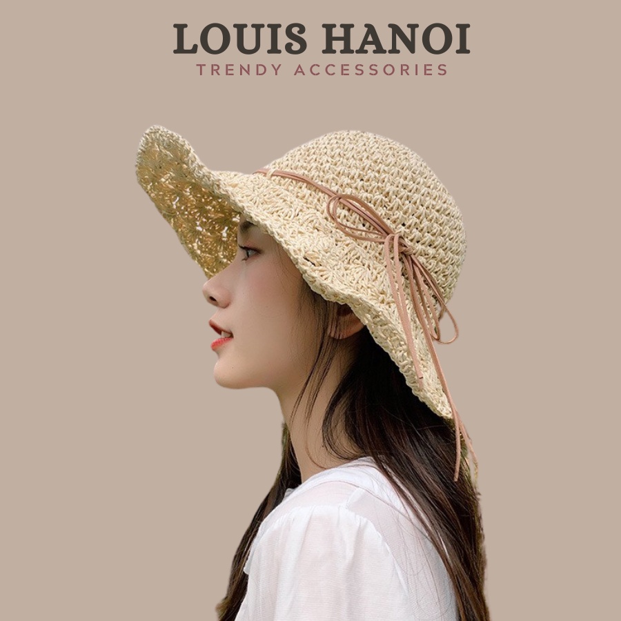 Mũ / Nón Cói Đi Biển Mềm (Móc Tay - Có Thể Gấp Gọn) Kiểu Dáng Vintage Louis Hanoi