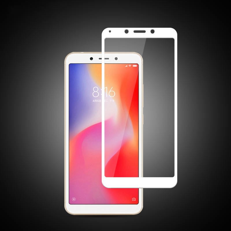 Miếng dán 5D Full keo cho Xiaomi Redmi 6 (Đen)