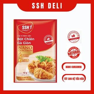 Gia vị nêm sẵn bột chiên gà giòn Nano Curcumin - Hàng chính hãng