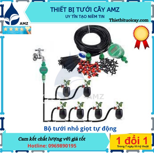 Bộ tưới nhỏ giọt tự động cho ban công - sân thượng