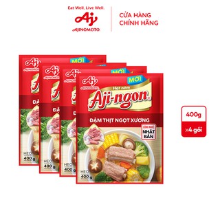 Combo 4 gói hạt nêm vị heo Aji-ngon (400g/ gói)