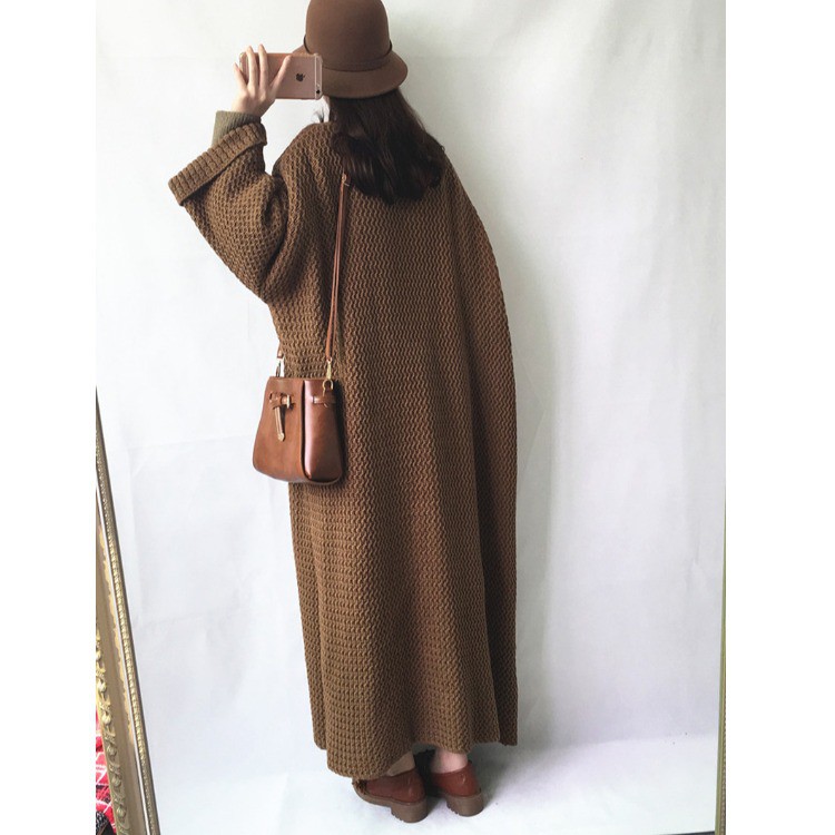 Áo Khoác Cardigan Dệt Kim Dáng Rộng Dài Cỡ Lớn Thiết Kế Thoải Mái Dành Cho Nữ | BigBuy360 - bigbuy360.vn