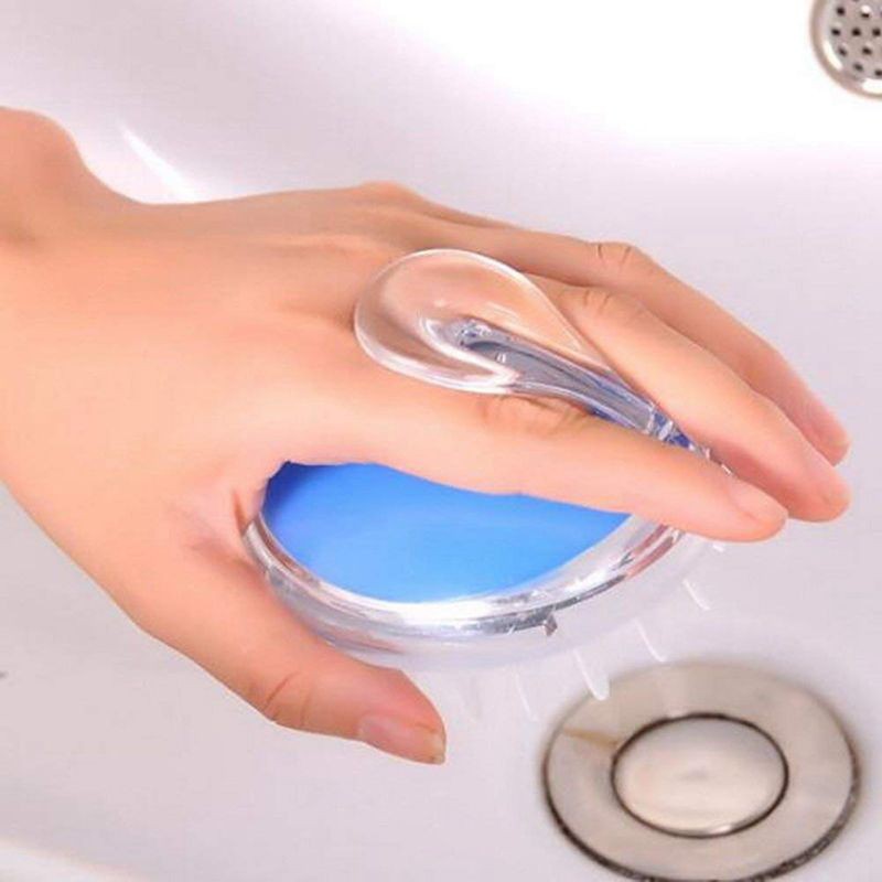 Bàn chải tắm mát-xa da đầu thư giãn màu sắc ngẫu nhiên