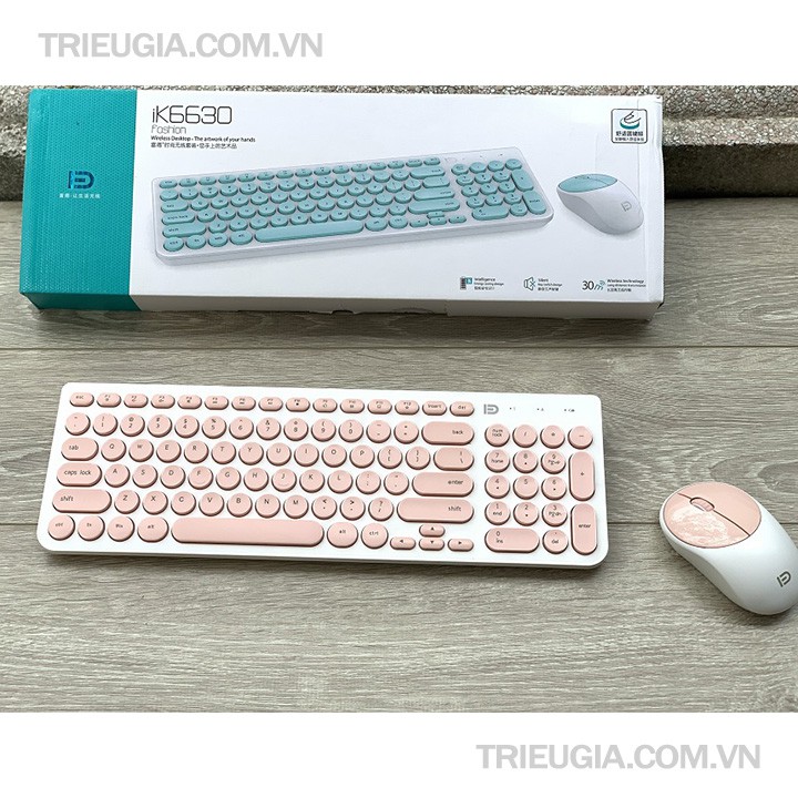 Bộ Bàn Phím Chuột Không Dây Forter IK6630 - Chính Hãng | BigBuy360 - bigbuy360.vn