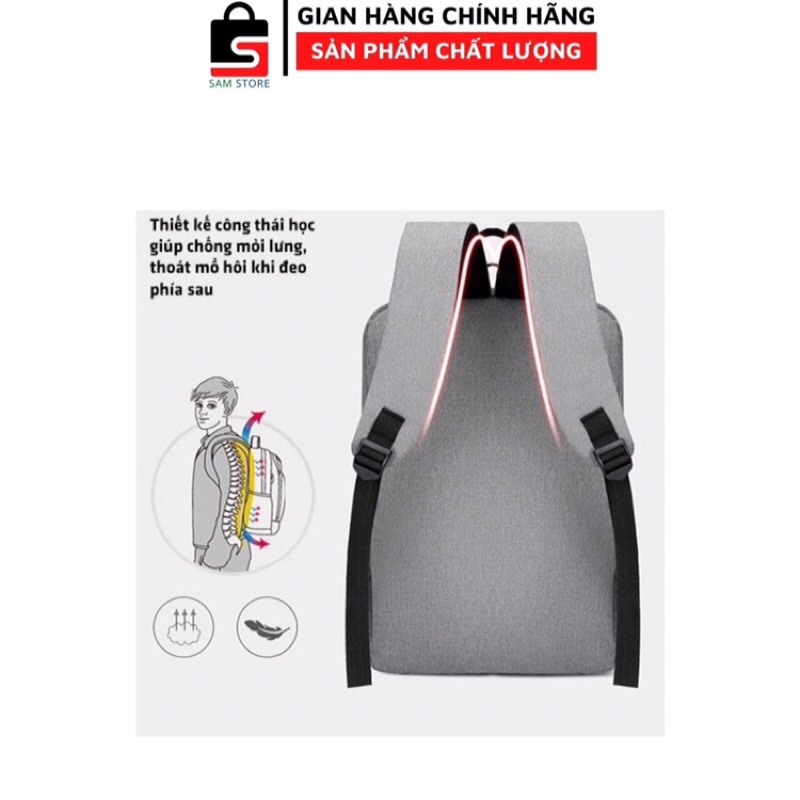 Balo laptop phản quang, thời trang có cổng sạc USB kích thước 15,6 inch chống sốc giá rẻ cho  sinh viên | BigBuy360 - bigbuy360.vn